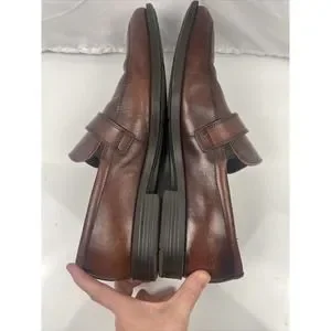 ECCO Penny Loafer Mens Buckle Brown Leather Slip On Shoes Size 46 US 12 12.5 Ecco | Shoes | Ecco Penny Loafer Mens Buckle Brown Leather  main image 4